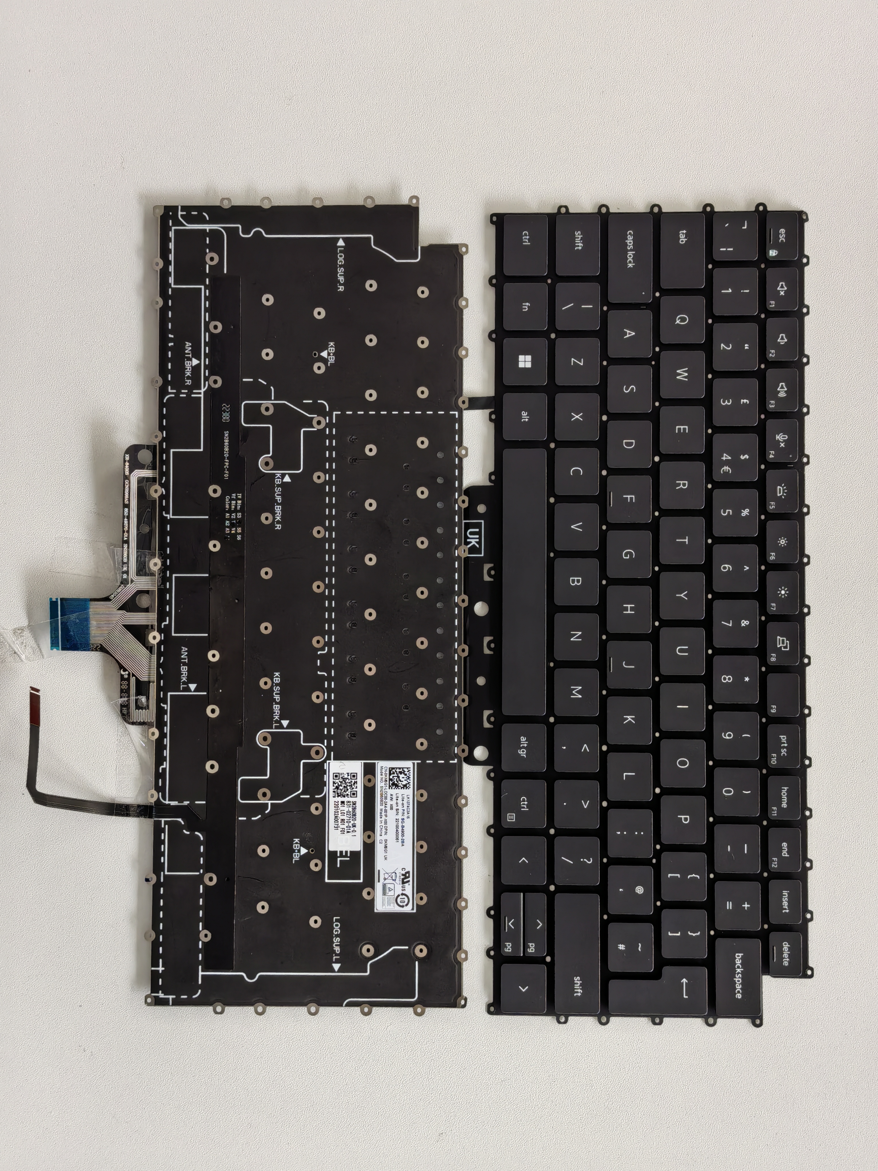 Picture of New Replacement Laptop Keyboard For DELL M5470/7330 2022/Precision 14 5470 BLACK Backlit UK Layout